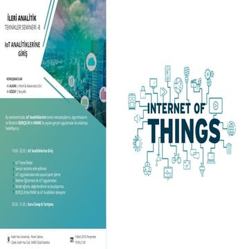 IoT Analitiklerine Giriş | Introduction to IoT Analytics | PDF