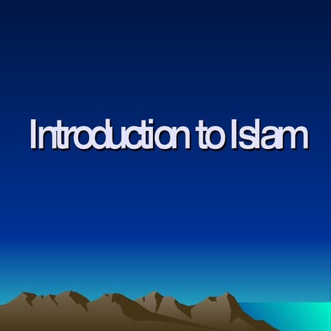 Introduction To Islam