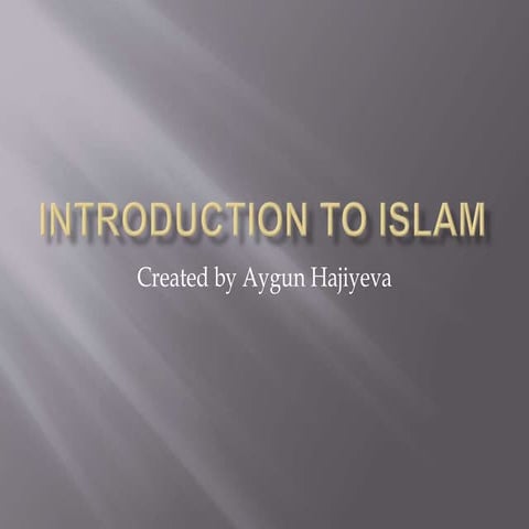 Introduction to islam