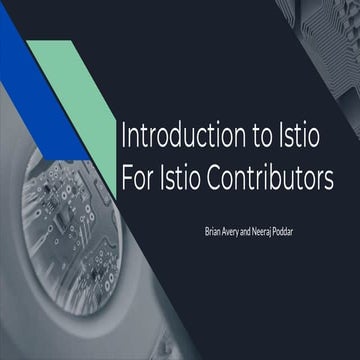 Introduction to istio for istio contributors