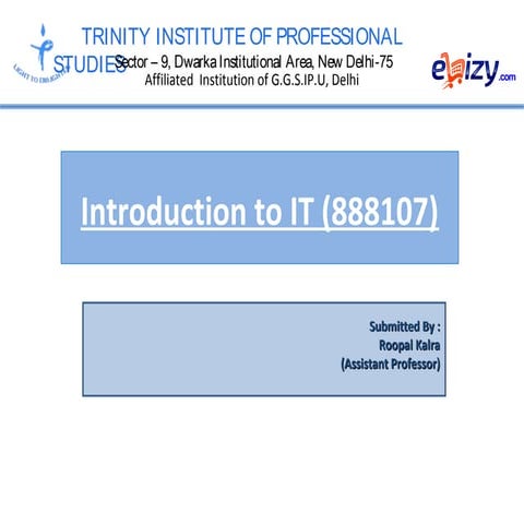 Introduction to IT