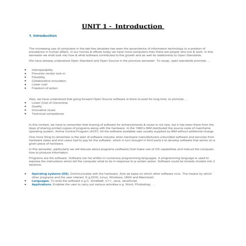Introduction to it application