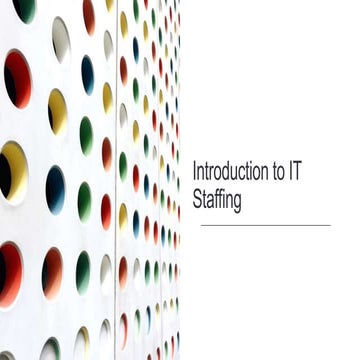 Introduction to IT Staffing