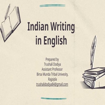 Introduction to Indian Writing in English