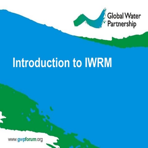 Introduction To Integrated Water Resource Management Ppt