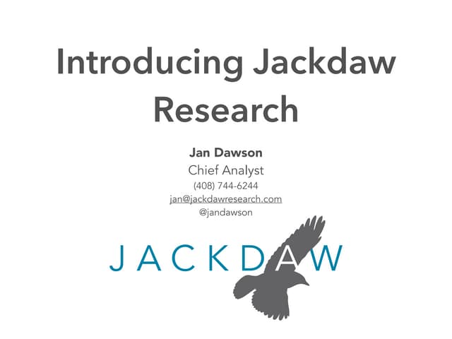 Introduction to Jackdaw Research