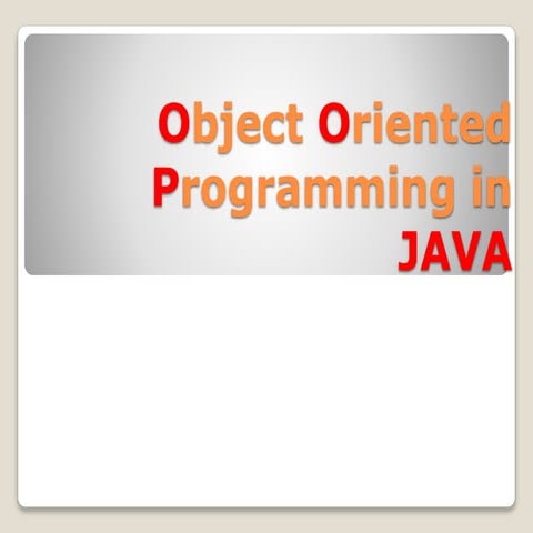 Introduction to java | PPT