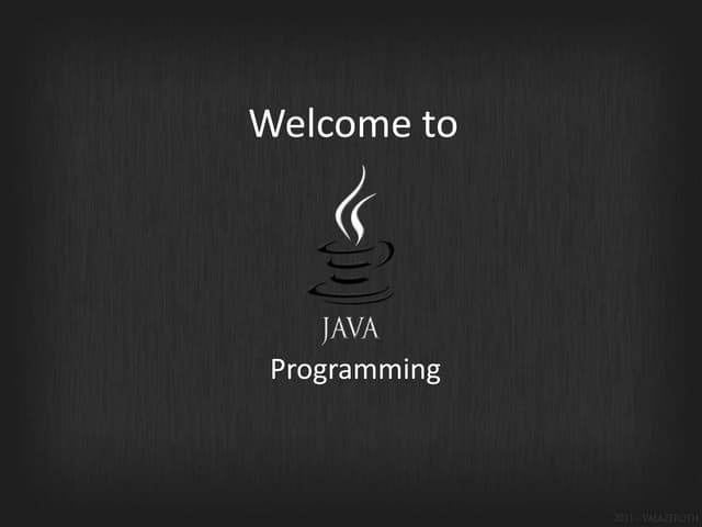 Introduction to java | PPTX