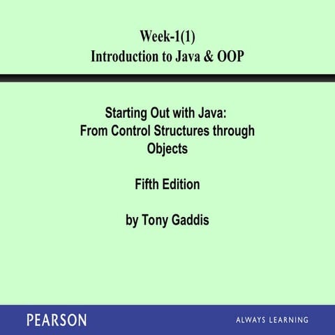 Introduction to JAVA programming and its basics | PPT