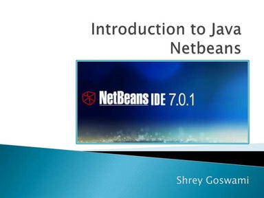 Introduction to java netbeans