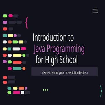 Introduction to Java Programming for High School by Slidesgo.pptx ...