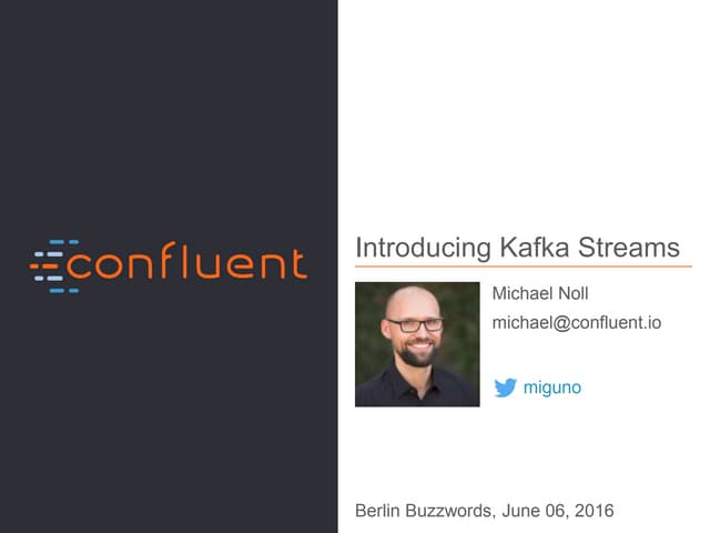Introducing Kafka Streams, the new stream processing library of Apache Kafka,...