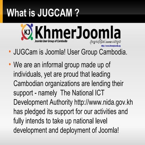 Introduction to khmer joomla