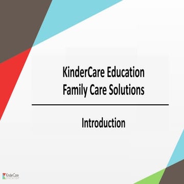 Introduction to KinderCare Education | PPTX