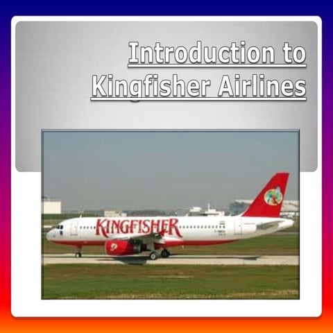 Introduction to kingfisher airlines