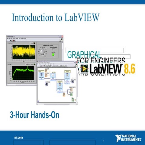 Introduction to lab view 8.6 in 3 hours