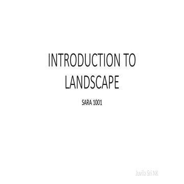 Introduction To Landscape Pptx Introduction To Landscape Pp