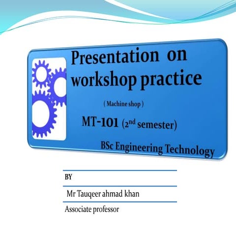 Introduction to lathe machine 