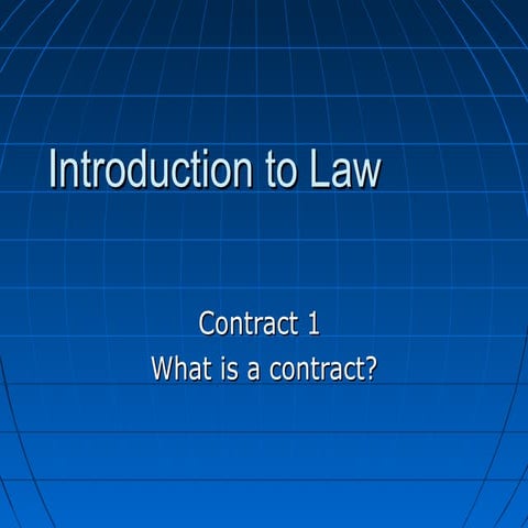 Introduction LAW EUT440