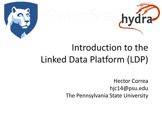 Introduction to Linked Data Platform (LDP)
