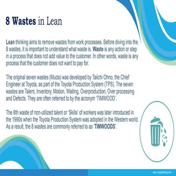 8 Wastes in Lean