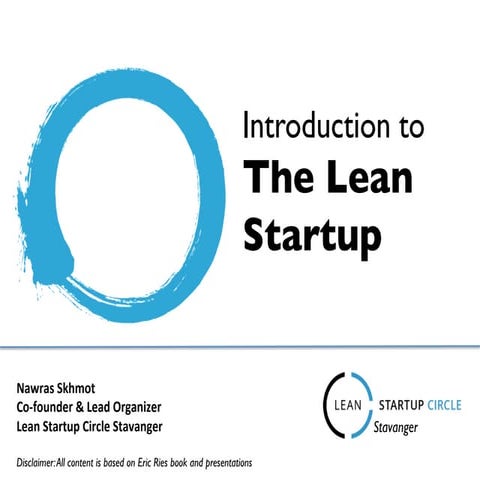 Introduction to Lean Startup