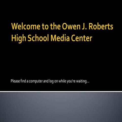 OJRHS Media Center overview