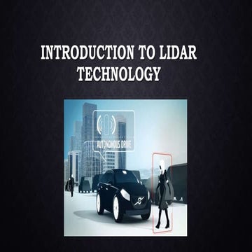 Introduction to lidar and its application