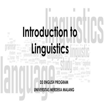 Introduction to Linguistics - The Scope of Linguistics.pptx