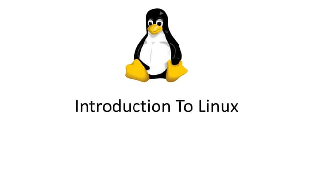 Introduction to linux
