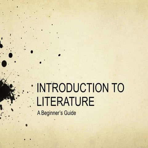 Introduction to Literature