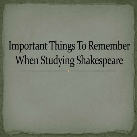 Introduction to Macbeth - William Shakespeare 