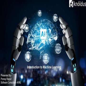 Introduction to machine learning | PPT | Free Download