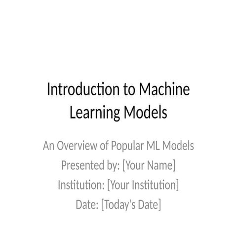 stochastic models in operational research | PPTX