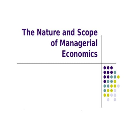 Introduction to managerial economics