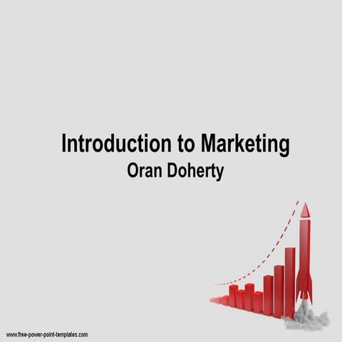 Introduction to marketing