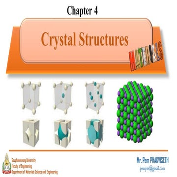 Chapter 4 Crystal Structures 
