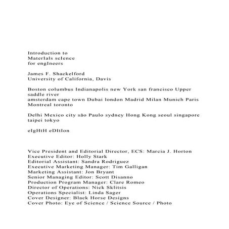 Introduction to MaterIals scIence for engIneersJam.docx