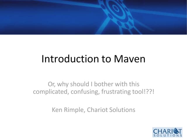 Introduction to Maven for beginners and DevOps