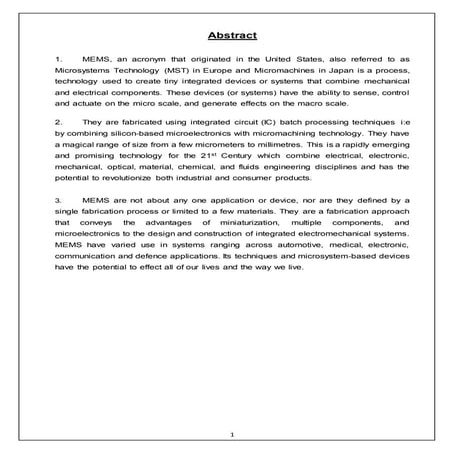 Introduction to mems