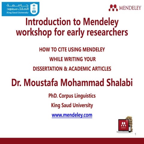 Introduction to mendeley for early researchers KSU.pptx