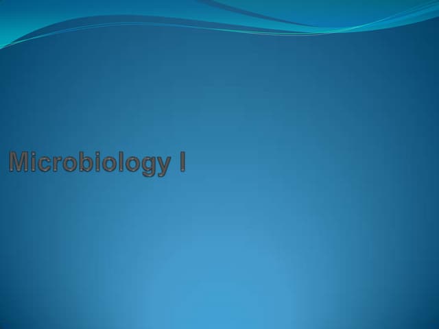 Introduction to microbiology course outline 01