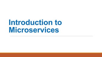 Introduction to microservices