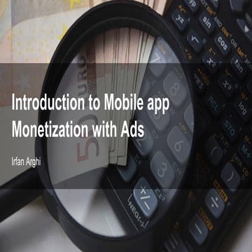 Introduction to mobile app monetization with ads