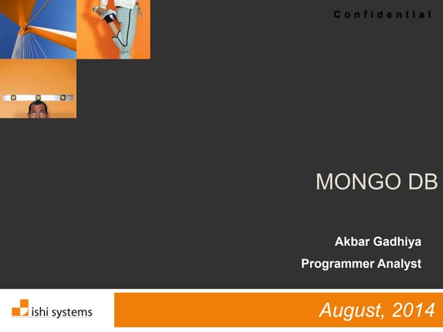 Introduction to MongoDB and Workshop