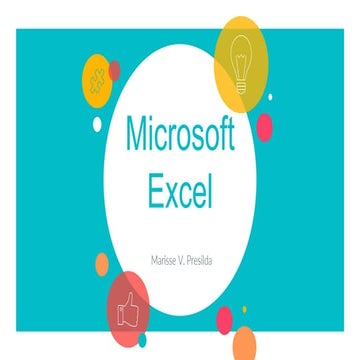 Microsoft excel tutorial (part i) | PPTX