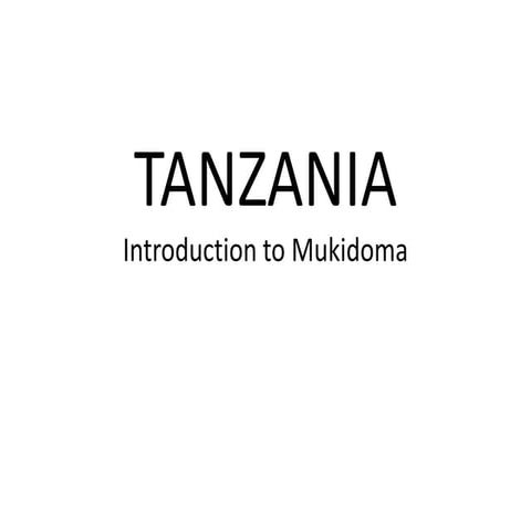 Introduction to Mukidoma 