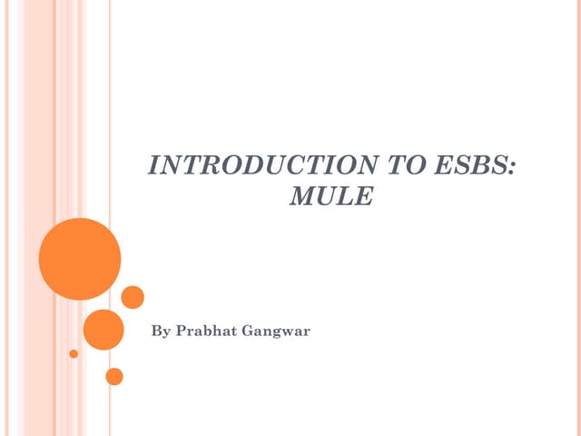 Introduction to mule Esbs