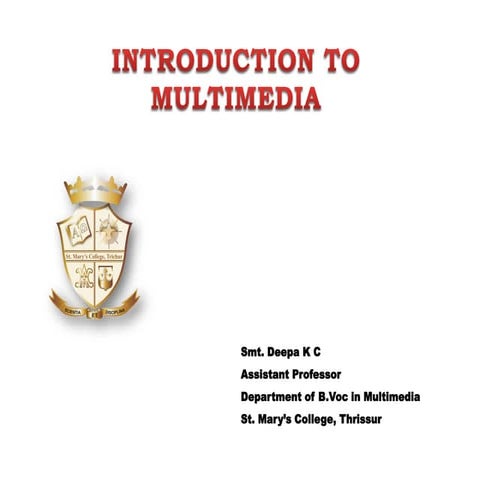 Introduction to multimedia 