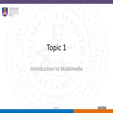 Introduction to Multimedia